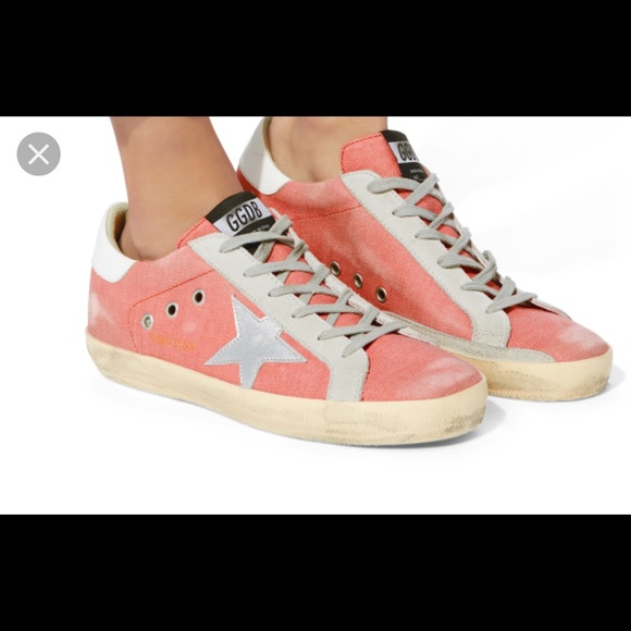 Golden Goose Shoes - Golden Goose pink denim sneakers size 37